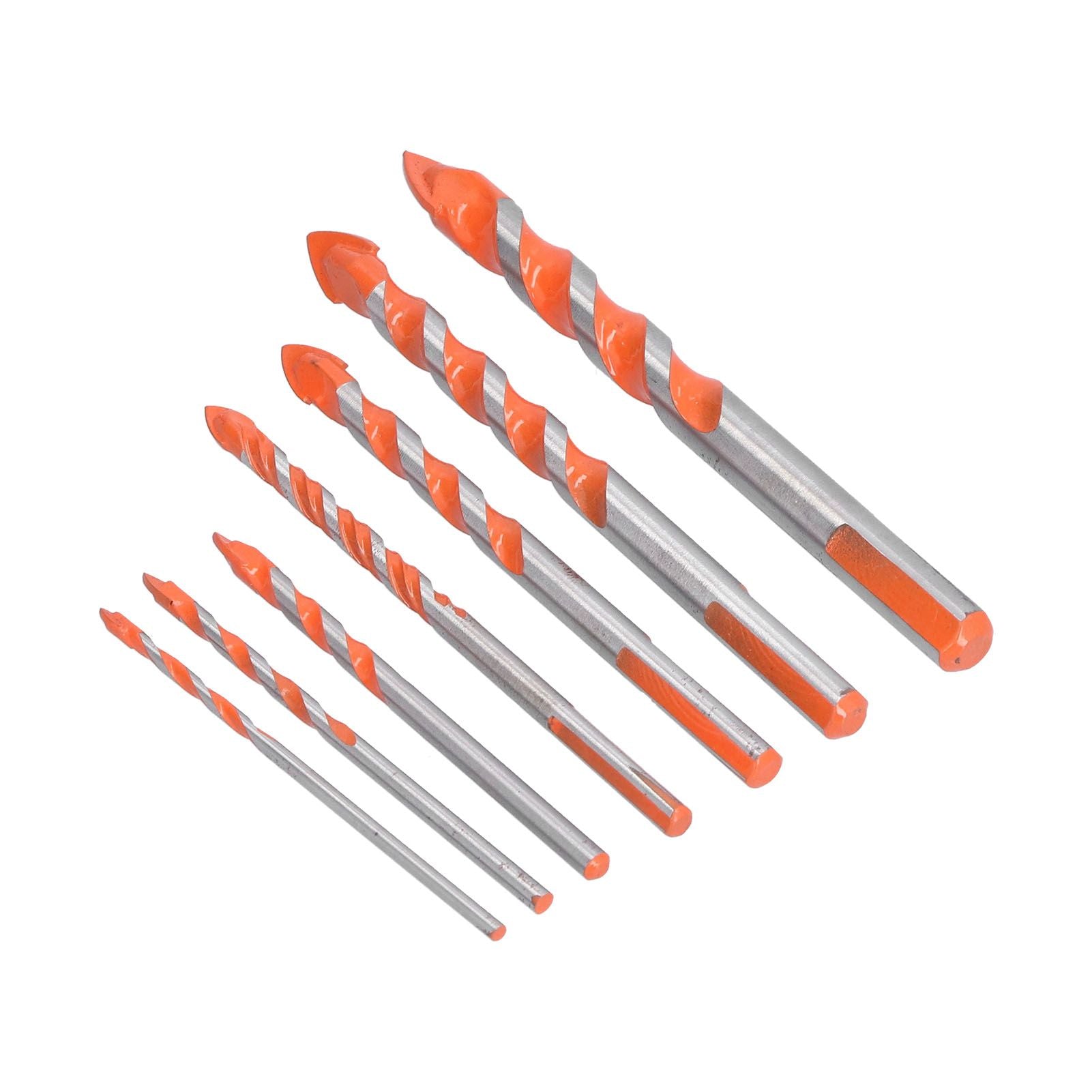 Drill Bits Punching Triangular Drill Bits with Storage Case for Ceramics Marble Wall Openings V1294-YM0523-3114210104511