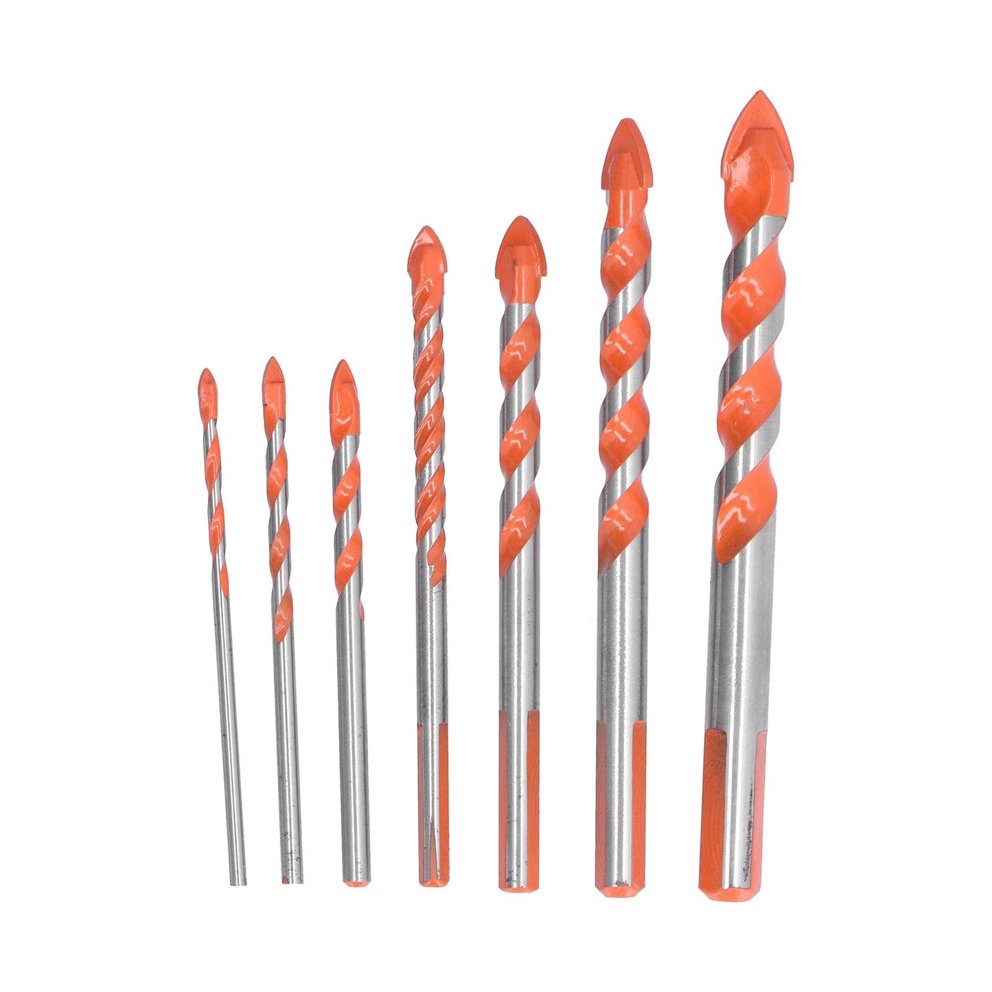 Drill Bits Punching Triangular Drill Bits with Storage Case for Ceramics Marble Wall Openings V1294-YM0523-3114210104511