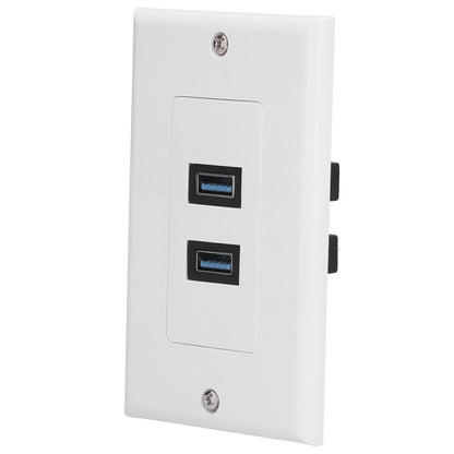 USB 3.0 Wall Plate Data Transmission 2 Port USB 3.0 Component Composite Wall Panel for Charging V1294-YM0523-3114210116411