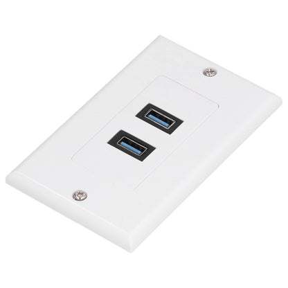 USB 3.0 Wall Plate Data Transmission 2 Port USB 3.0 Component Composite Wall Panel for Charging V1294-YM0523-3114210116411