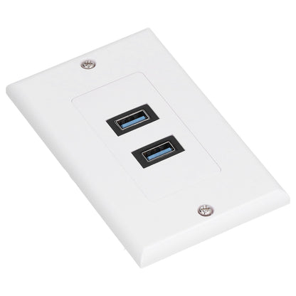 USB 3.0 Wall Plate Data Transmission 2 Port USB 3.0 Component Composite Wall Panel for Charging V1294-YM0523-3114210116411