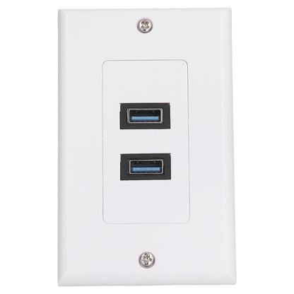 USB 3.0 Wall Plate Data Transmission 2 Port USB 3.0 Component Composite Wall Panel for Charging V1294-YM0523-3114210116411