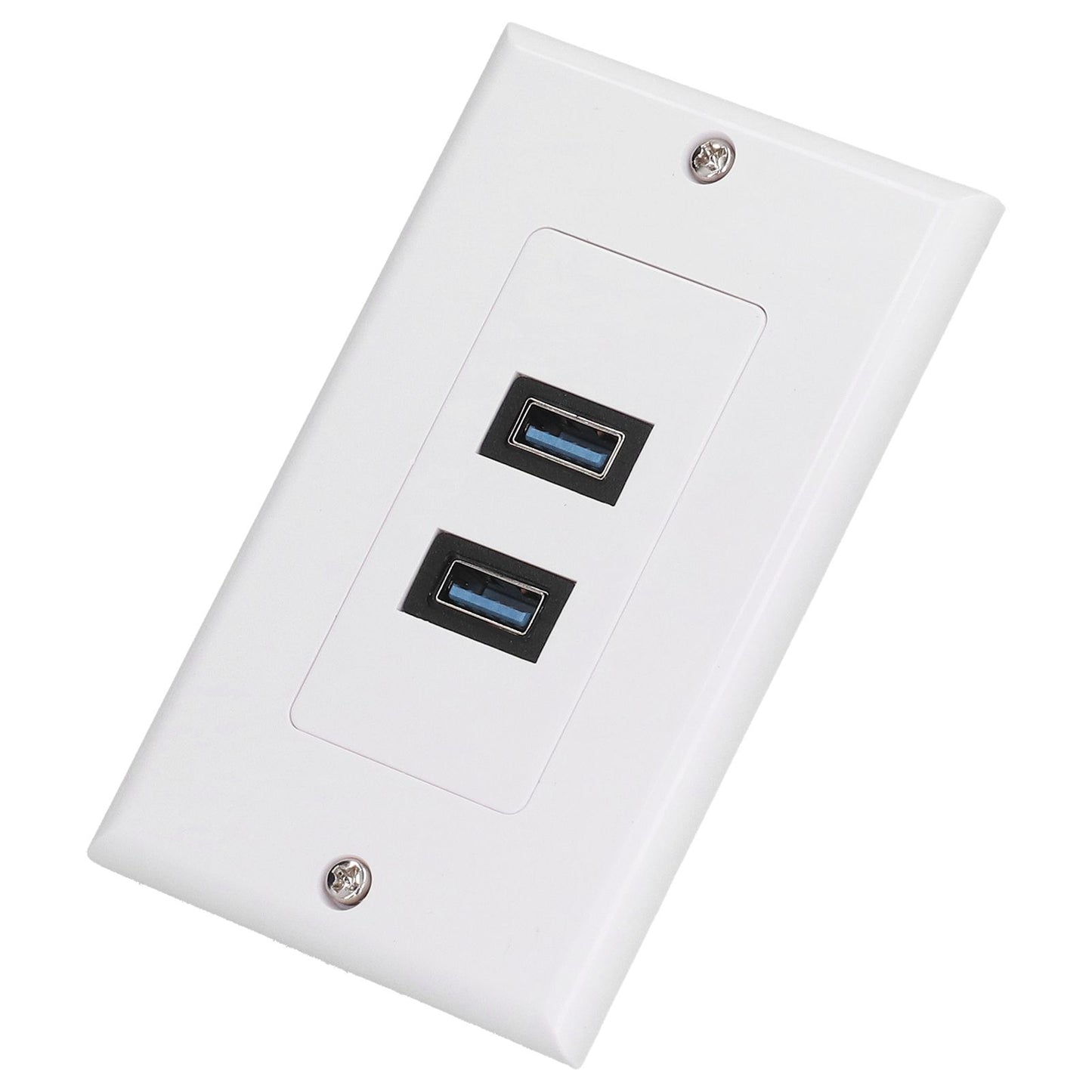 USB 3.0 Wall Plate Data Transmission 2 Port USB 3.0 Component Composite Wall Panel for Charging V1294-YM0523-3114210116411