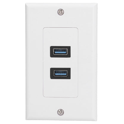 USB 3.0 Wall Plate Data Transmission 2 Port USB 3.0 Component Composite Wall Panel for Charging V1294-YM0523-3114210116411