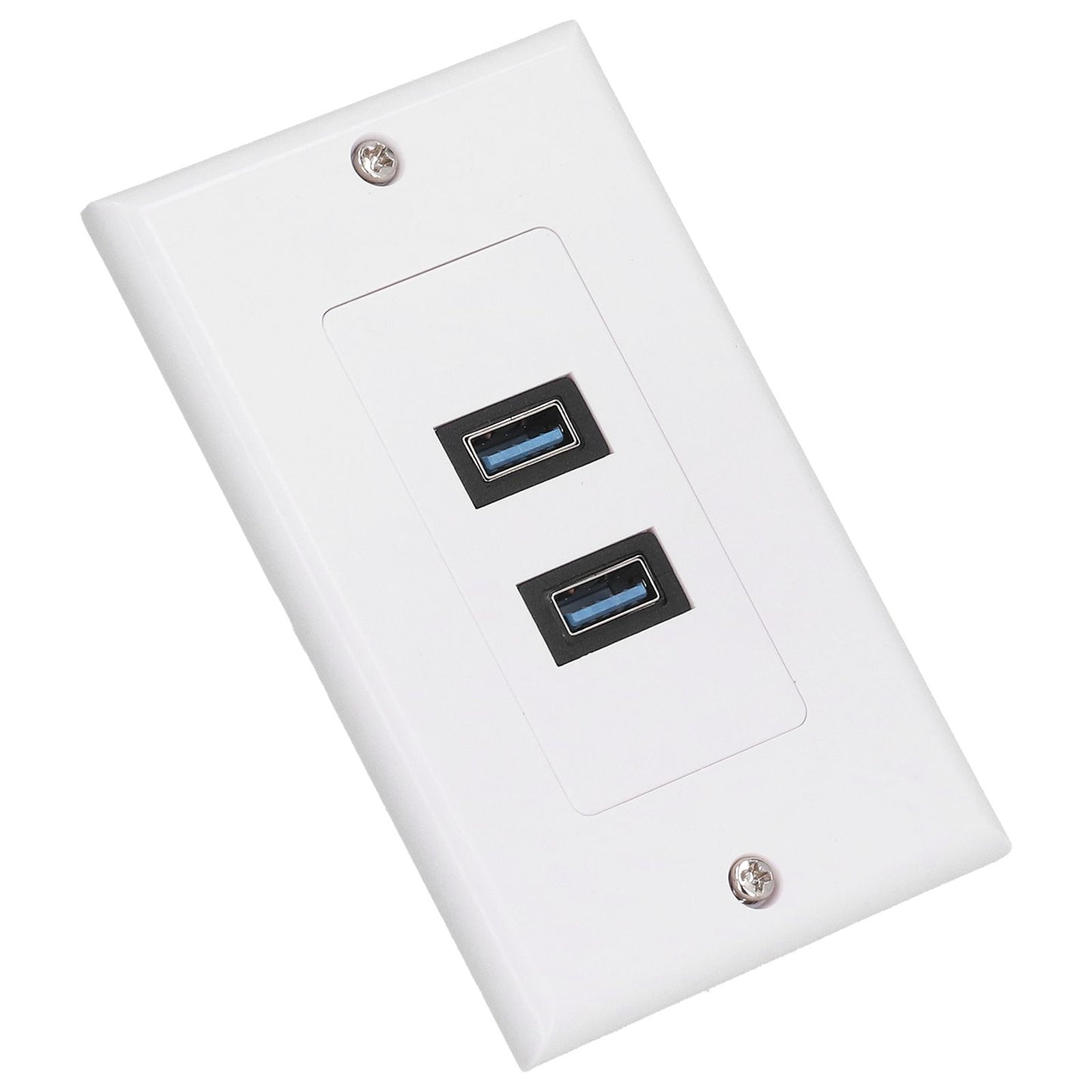 USB 3.0 Wall Plate Data Transmission 2 Port USB 3.0 Component Composite Wall Panel for Charging V1294-YM0523-3114210116411