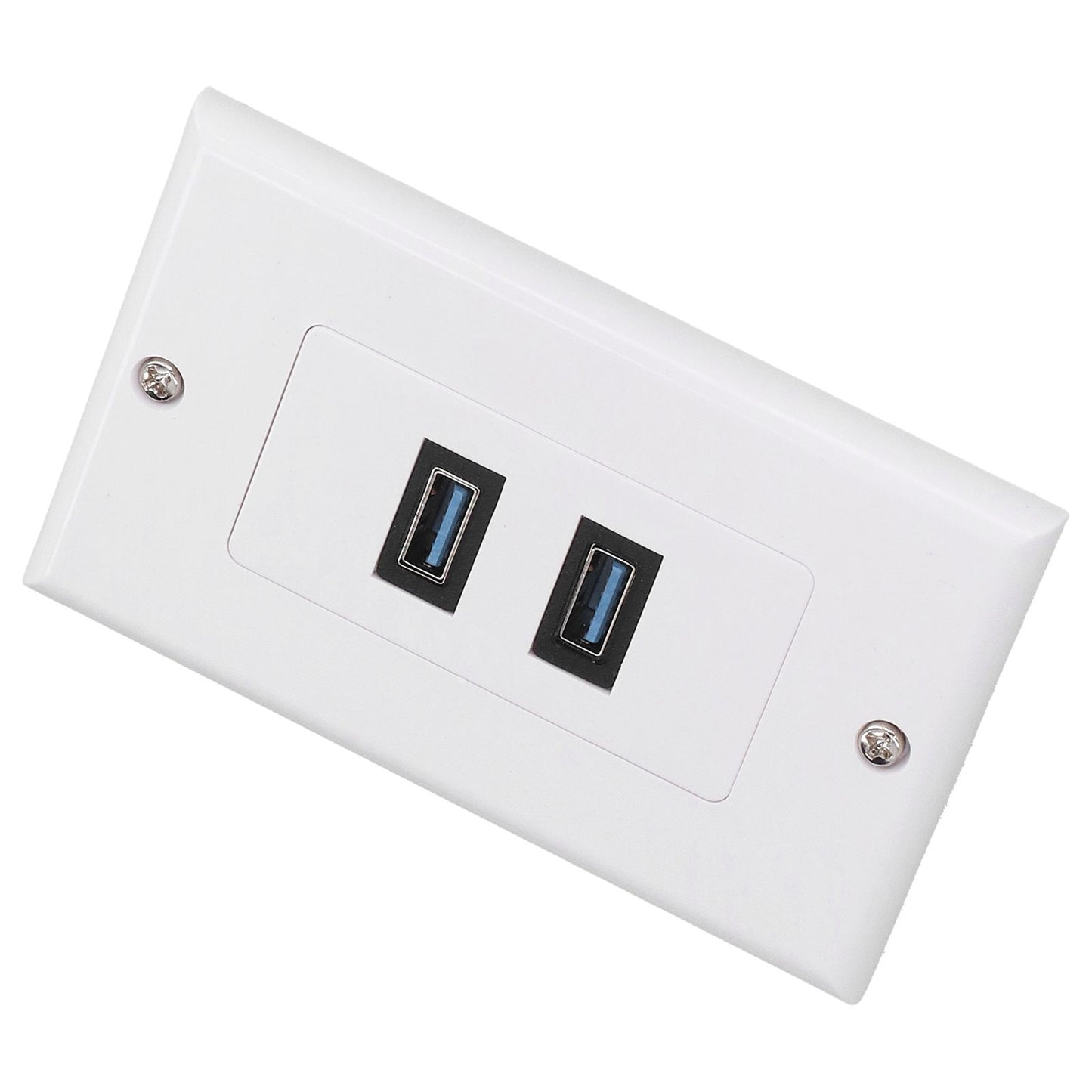 USB 3.0 Wall Plate Data Transmission 2 Port USB 3.0 Component Composite Wall Panel for Charging V1294-YM0523-3114210116411