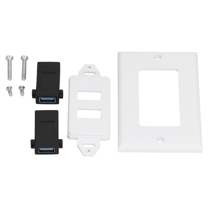 USB 3.0 Wall Plate Data Transmission 2 Port USB 3.0 Component Composite Wall Panel for Charging V1294-YM0523-3114210116411