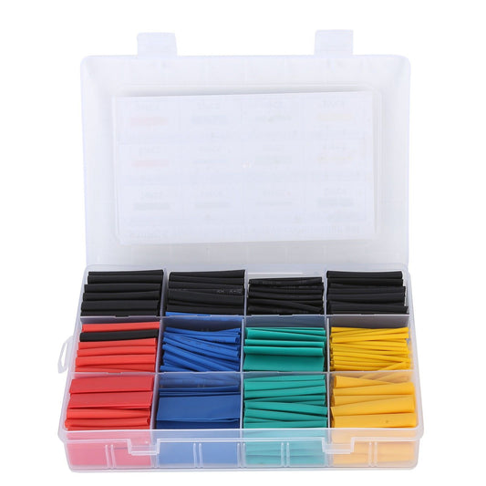 530pcs Heat Shrink Tubing Kit Electrical Colorful Wire Shrink Wrap Tubing Assortment V1294-YM0523-3114210118511