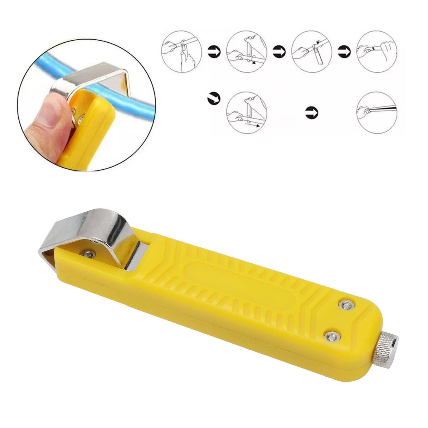 Cable Stripping Knife Stainless Steel Coaxial Wire Knife Stripper for Wire Stripping Tool V1294-YM0523-3114210118711