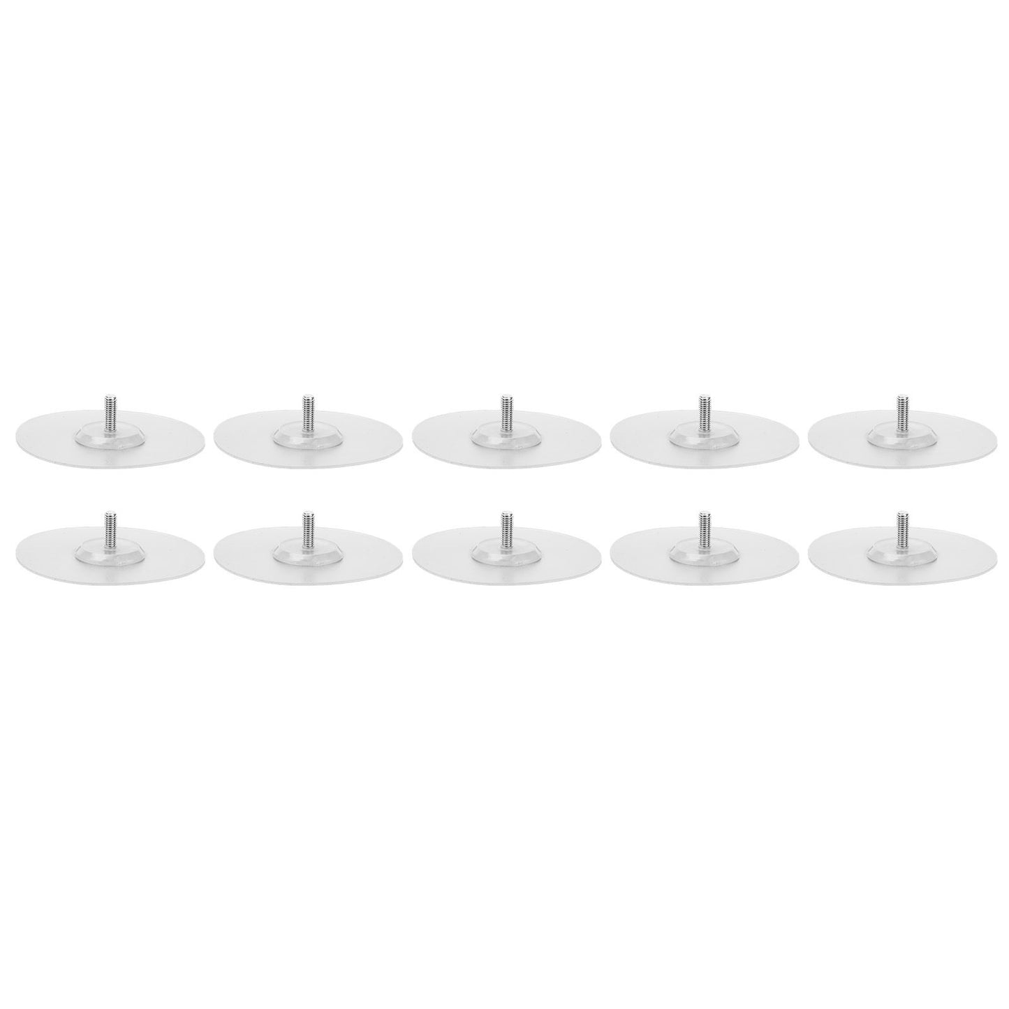 10PCS Strong Adhesive Disc Punch Free Waterproof Silicone Sticky Plate for Handle Clothes Hook Connection V1294-YM0523-3114210119811