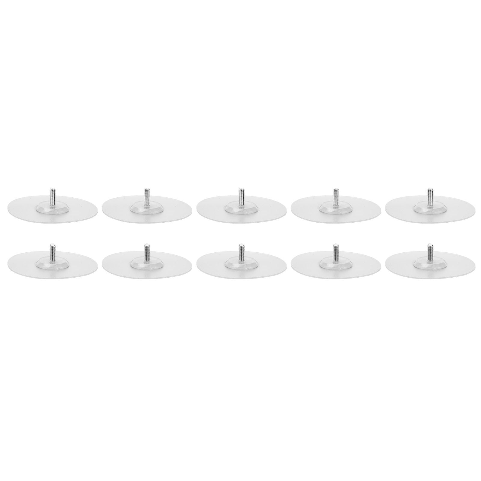 10PCS Strong Adhesive Disc Punch Free Waterproof Silicone Sticky Plate for Handle Clothes Hook Connection V1294-YM0523-3114210119811