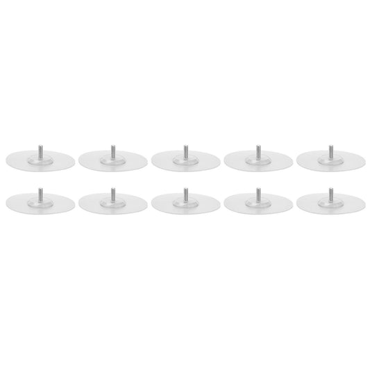 10PCS Strong Adhesive Disc Punch Free Waterproof Silicone Sticky Plate for Handle Clothes Hook Connection V1294-YM0523-3114210119811