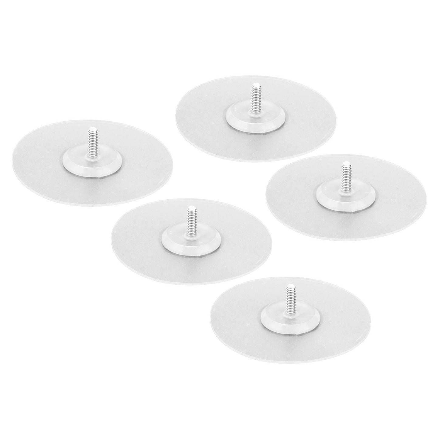 10PCS Strong Adhesive Disc Punch Free Waterproof Silicone Sticky Plate for Handle Clothes Hook Connection V1294-YM0523-3114210119811