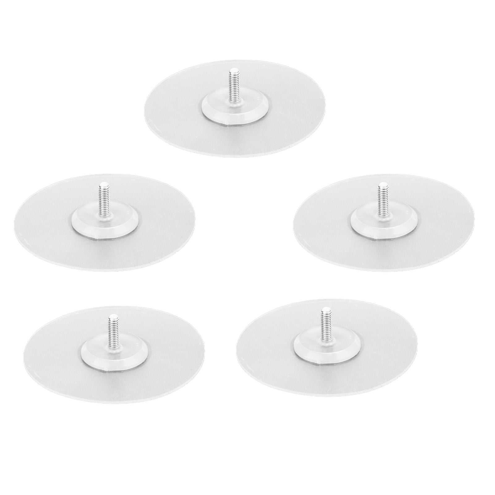 10PCS Strong Adhesive Disc Punch Free Waterproof Silicone Sticky Plate for Handle Clothes Hook Connection V1294-YM0523-3114210119811