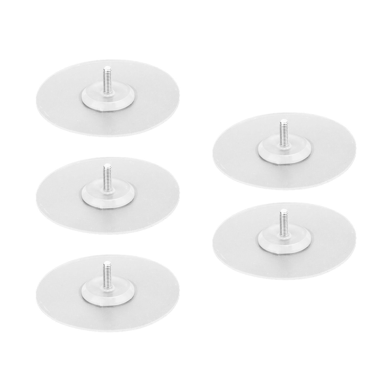 10PCS Strong Adhesive Disc Punch Free Waterproof Silicone Sticky Plate for Handle Clothes Hook Connection V1294-YM0523-3114210119811