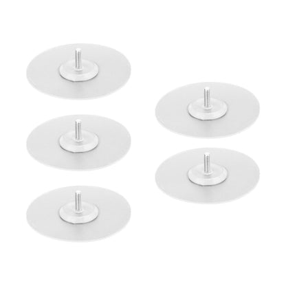 10PCS Strong Adhesive Disc Punch Free Waterproof Silicone Sticky Plate for Handle Clothes Hook Connection V1294-YM0523-3114210119811