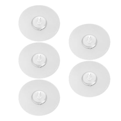 10PCS Strong Adhesive Disc Punch Free Waterproof Silicone Sticky Plate for Handle Clothes Hook Connection V1294-YM0523-3114210119811