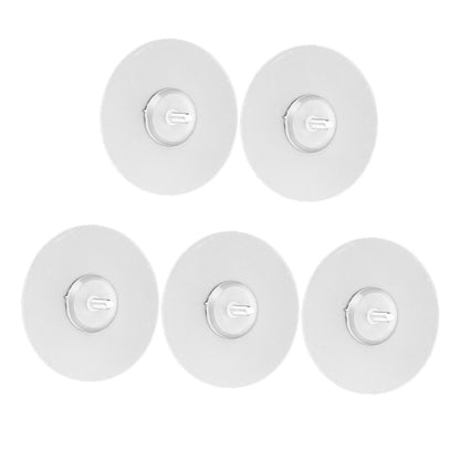 10PCS Strong Adhesive Disc Punch Free Waterproof Silicone Sticky Plate for Handle Clothes Hook Connection V1294-YM0523-3114210119811