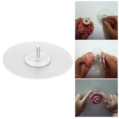 10PCS Strong Adhesive Disc Punch Free Waterproof Silicone Sticky Plate for Handle Clothes Hook Connection V1294-YM0523-3114210119811