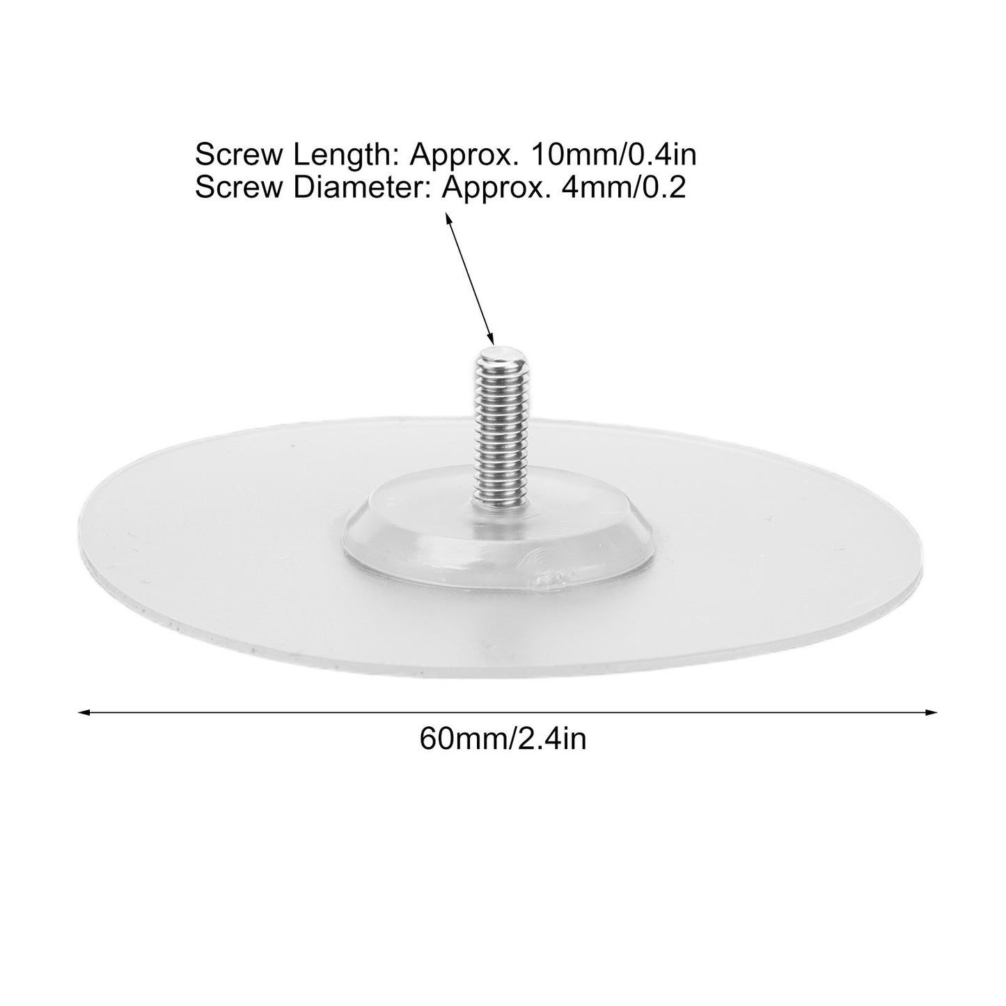 10PCS Strong Adhesive Disc Punch Free Waterproof Silicone Sticky Plate for Handle Clothes Hook Connection V1294-YM0523-3114210119811