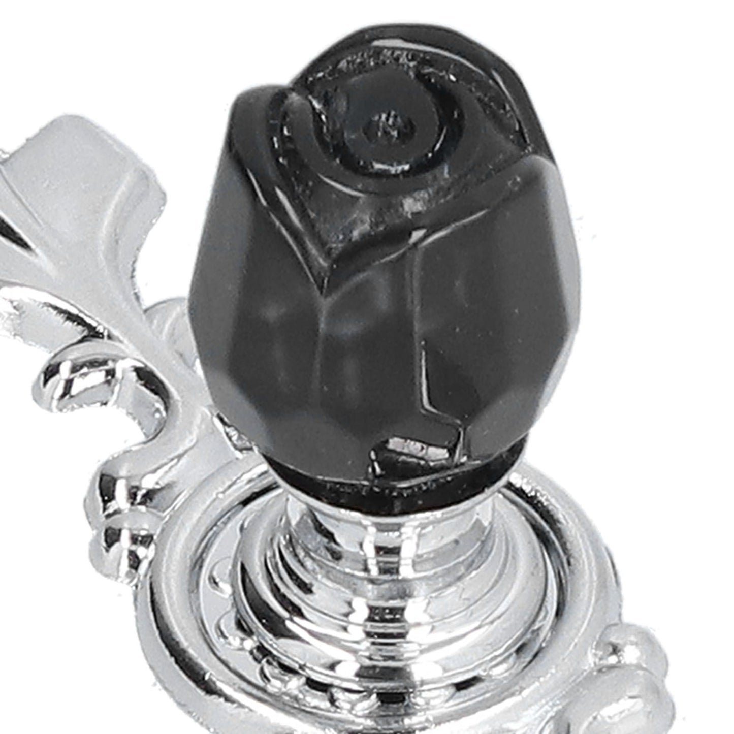 4 Pcs Crystal Handle with Plate European Style Modern Simple Pulls Handles for Drawer Dreser CabinetsBlack V1294-YM0523-3114210121211