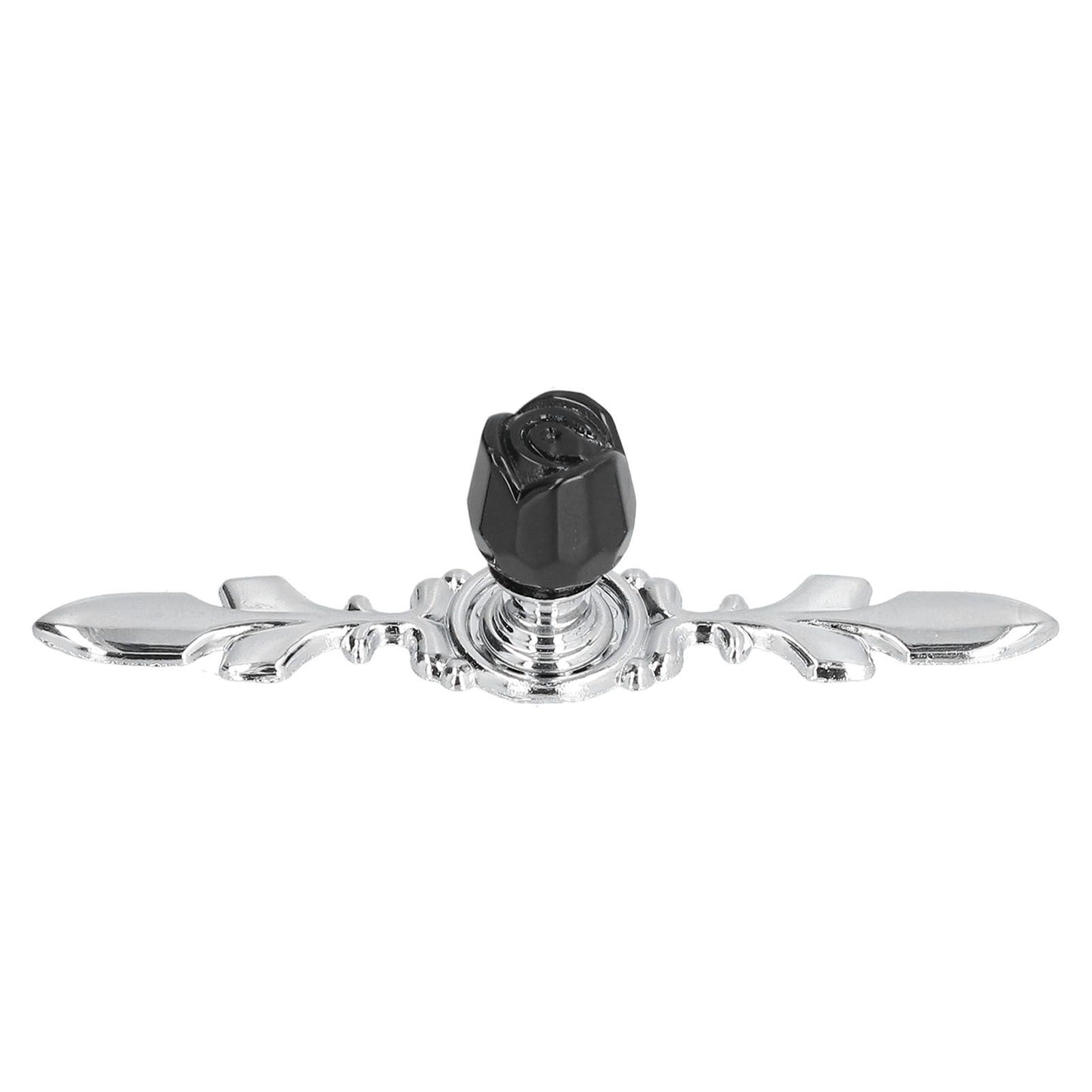 4 Pcs Crystal Handle with Plate European Style Modern Simple Pulls Handles for Drawer Dreser CabinetsBlack V1294-YM0523-3114210121211