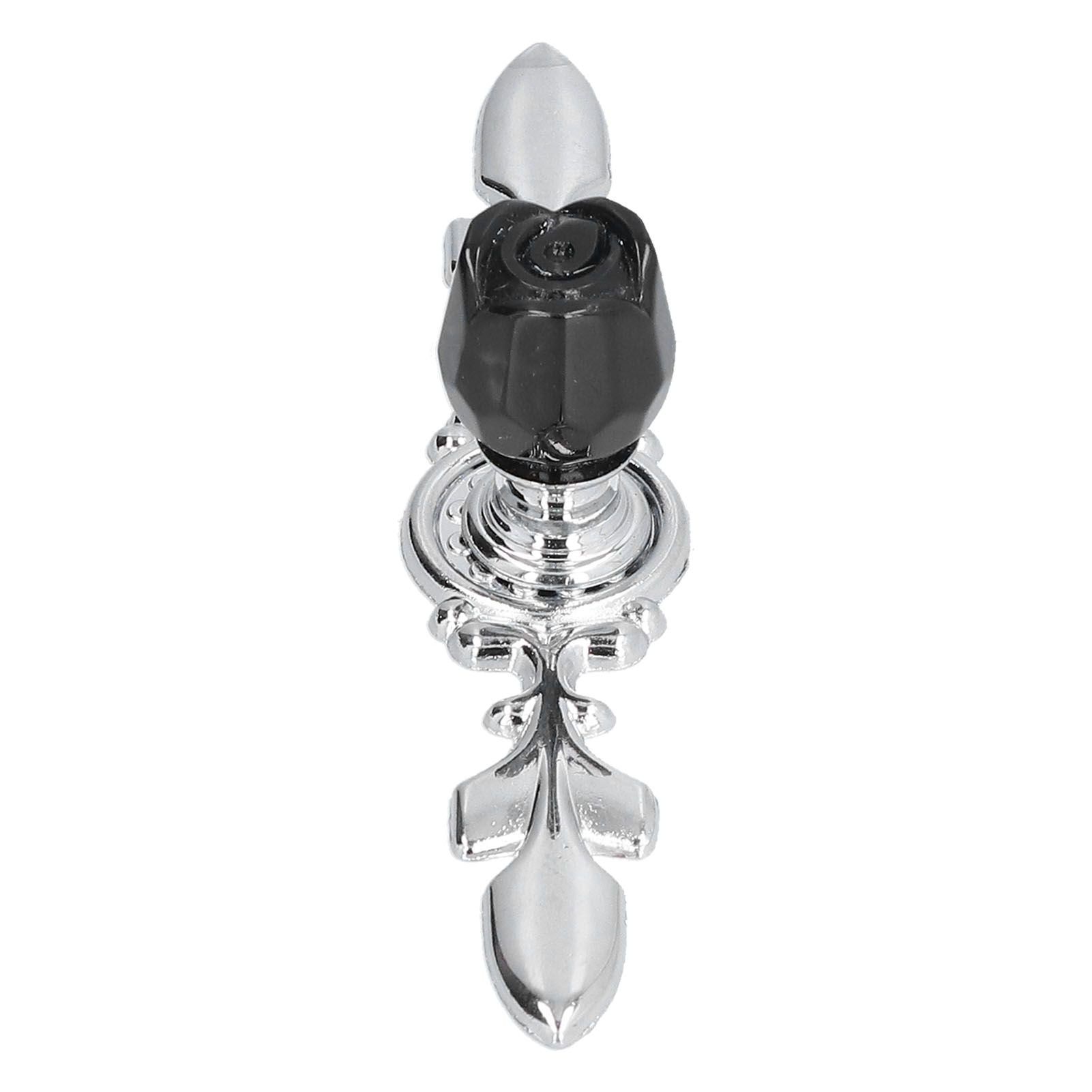 4 Pcs Crystal Handle with Plate European Style Modern Simple Pulls Handles for Drawer Dreser CabinetsBlack V1294-YM0523-3114210121211