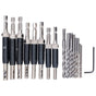 17pcs Hinge Drills Set Self Centering Door Drill Bit Kit with Hex Wrench for Woodworking V1294-YM0523-3114210122711