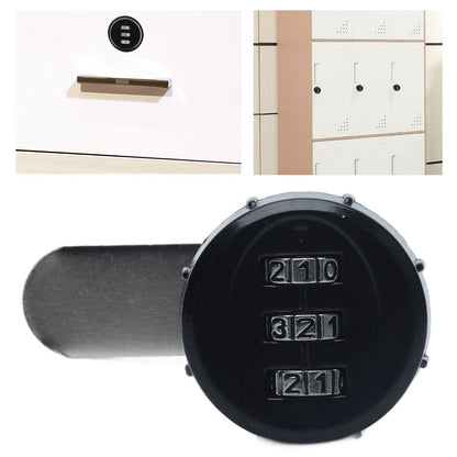 Mechanical Password Cam Lock 3 Digit Combination Camlock for Wardrobe Safe Deposit Box Mailbox V1294-YM0523-3114210123311