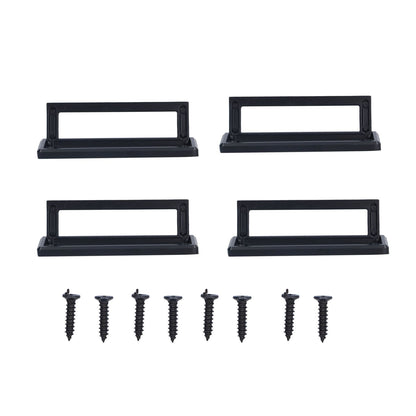 Door Drawer Handle Zinc Alloy Recessed Finger Pulls for Sliding Cabinets Drawers Doors V1294-YM0523-3114210123411