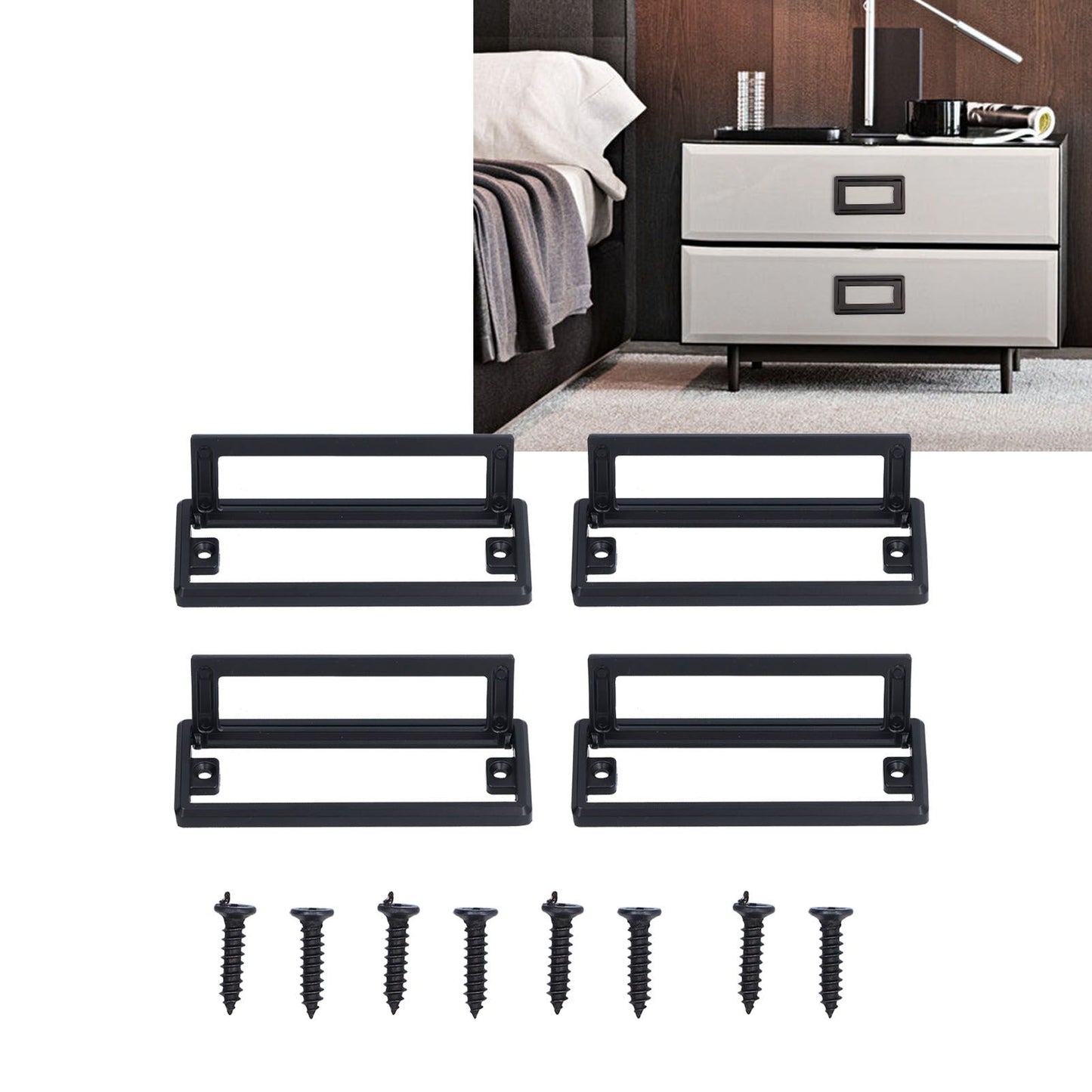 Door Drawer Handle Zinc Alloy Recessed Finger Pulls for Sliding Cabinets Drawers Doors V1294-YM0523-3114210123411