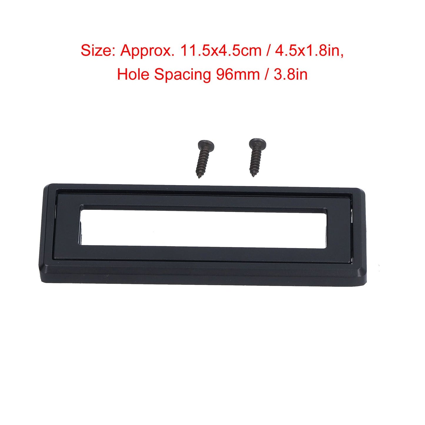 Door Drawer Handle Zinc Alloy Recessed Finger Pulls for Sliding Cabinets Drawers Doors V1294-YM0523-3114210123411