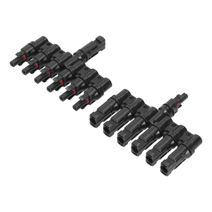 1 to 6 Branch Connector 6 Way Solar Panel Branch Connector Waterproof Male Female Cable Connector V1294-YM0523-3114210129311