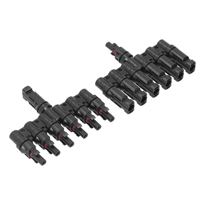 1 to 6 Branch Connector 6 Way Solar Panel Branch Connector Waterproof Male Female Cable Connector V1294-YM0523-3114210129311
