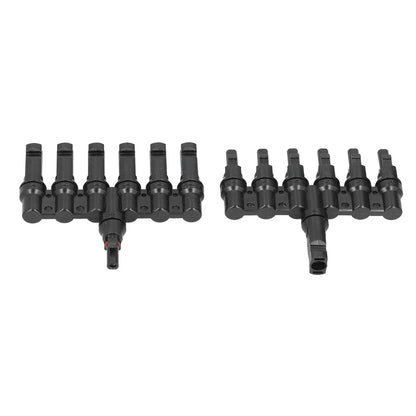 1 to 6 Branch Connector 6 Way Solar Panel Branch Connector Waterproof Male Female Cable Connector V1294-YM0523-3114210129311