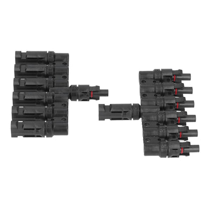 1 to 6 Branch Connector 6 Way Solar Panel Branch Connector Waterproof Male Female Cable Connector V1294-YM0523-3114210129311