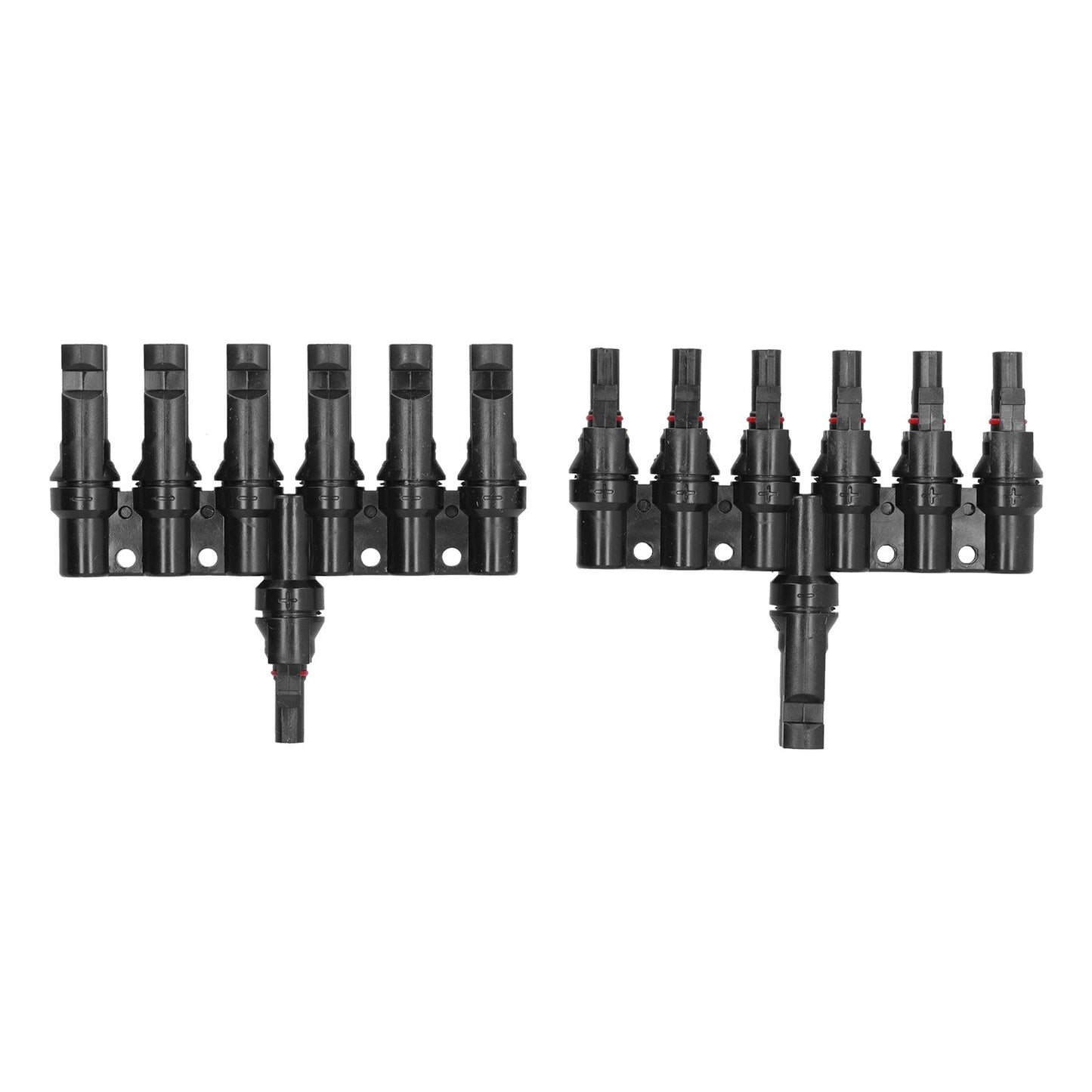 1 to 6 Branch Connector 6 Way Solar Panel Branch Connector Waterproof Male Female Cable Connector V1294-YM0523-3114210129311
