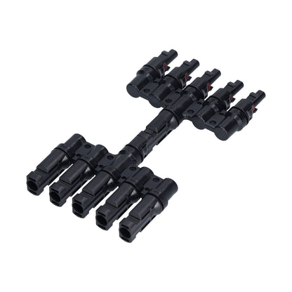 1 to 5 Branch Connector 5 Way Solar Panel Cable Branch Connector IP67 Waterproof Male Female Connector V1294-YM0523-3114210129411