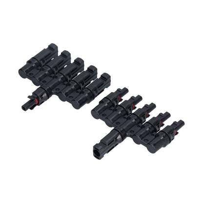 1 to 5 Branch Connector 5 Way Solar Panel Cable Branch Connector IP67 Waterproof Male Female Connector V1294-YM0523-3114210129411