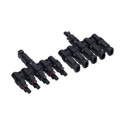 1 to 5 Branch Connector 5 Way Solar Panel Cable Branch Connector IP67 Waterproof Male Female Connector V1294-YM0523-3114210129411