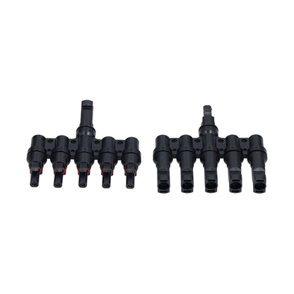 1 to 5 Branch Connector 5 Way Solar Panel Cable Branch Connector IP67 Waterproof Male Female Connector V1294-YM0523-3114210129411