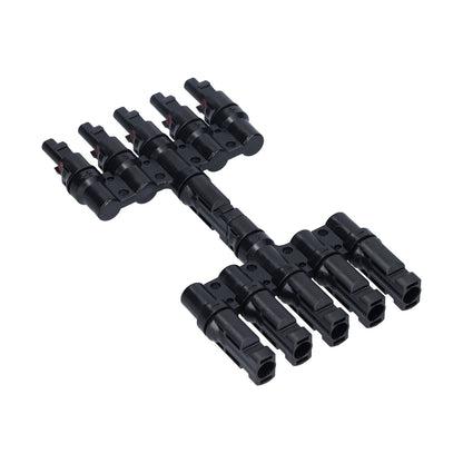 1 to 5 Branch Connector 5 Way Solar Panel Cable Branch Connector IP67 Waterproof Male Female Connector V1294-YM0523-3114210129411