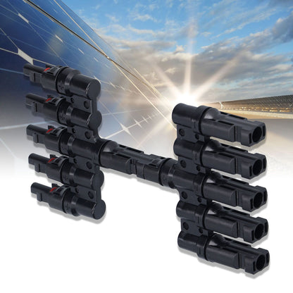 1 to 5 Branch Connector 5 Way Solar Panel Cable Branch Connector IP67 Waterproof Male Female Connector V1294-YM0523-3114210129411