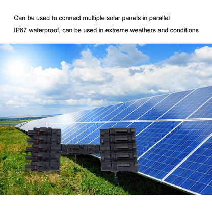 1 to 5 Branch Connector 5 Way Solar Panel Cable Branch Connector IP67 Waterproof Male Female Connector V1294-YM0523-3114210129411