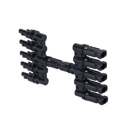 1 to 5 Branch Connector 5 Way Solar Panel Cable Branch Connector IP67 Waterproof Male Female Connector V1294-YM0523-3114210129411