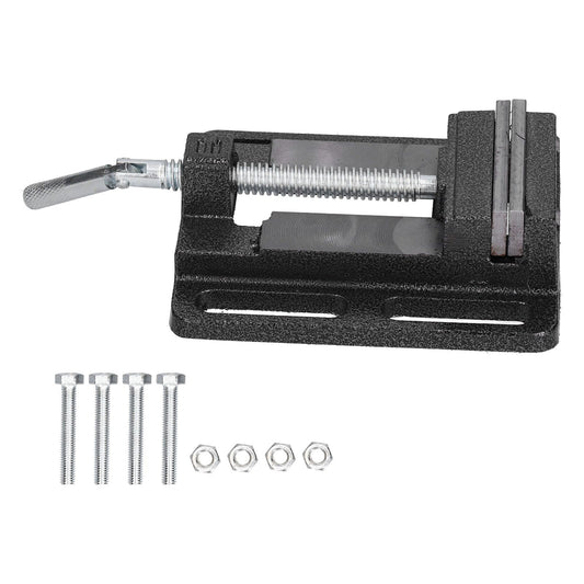 Flat Drill Press Vise American Style Accurate Mini Bench Vise for Home Mechanical Maintenance V1294-YM0523-3114210130311