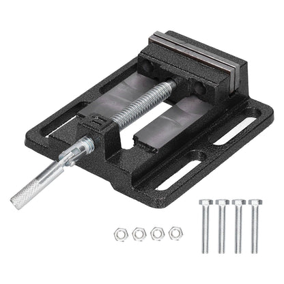 Flat Drill Press Vise American Style Accurate Mini Bench Vise for Home Mechanical Maintenance V1294-YM0523-3114210130311