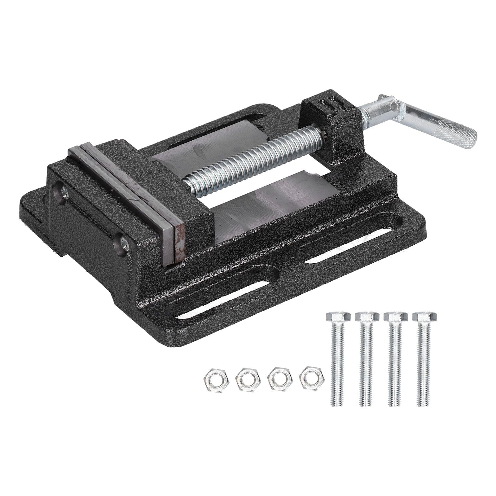 Flat Drill Press Vise American Style Accurate Mini Bench Vise for Home Mechanical Maintenance V1294-YM0523-3114210130311