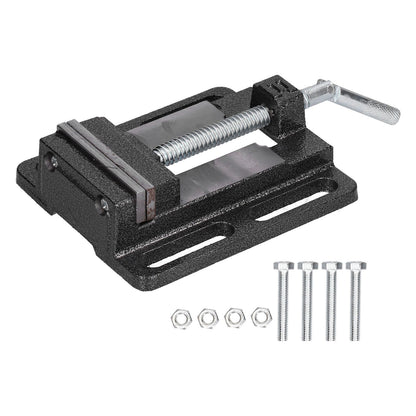 Flat Drill Press Vise American Style Accurate Mini Bench Vise for Home Mechanical Maintenance V1294-YM0523-3114210130311