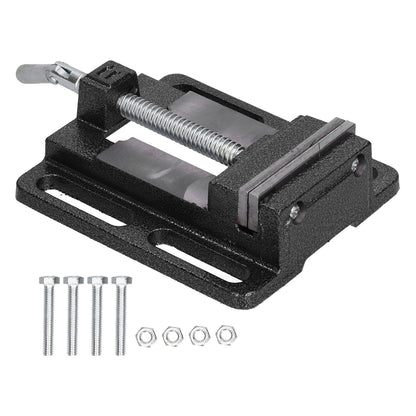 Flat Drill Press Vise American Style Accurate Mini Bench Vise for Home Mechanical Maintenance V1294-YM0523-3114210130311